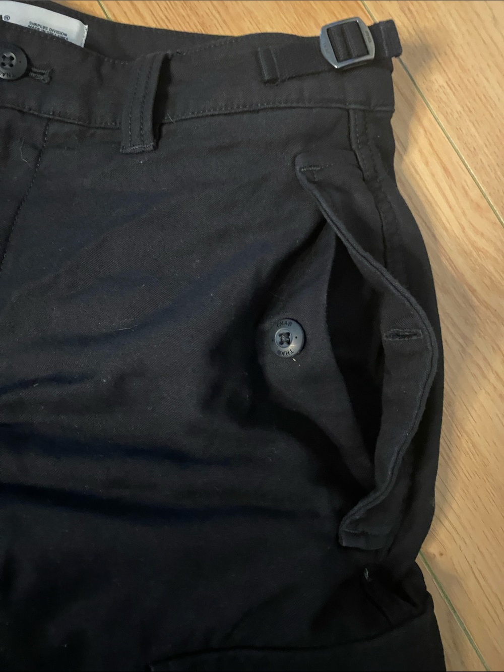 TNA Black Utility Cargo Pants with Wide Legs #14 - Picture 8 of 14